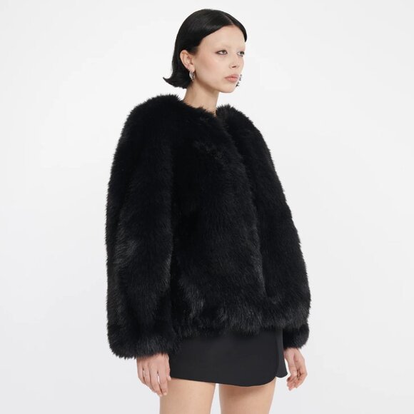 NWT Dion Lee Faux Fur Bomber Jacket Size Small - Picture 1 of 8